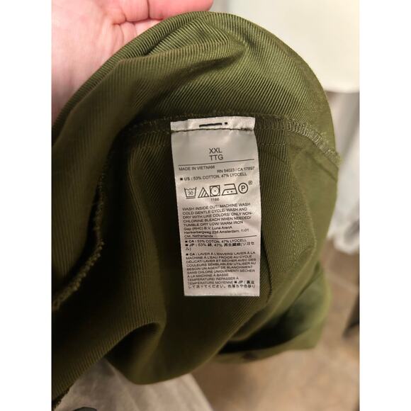 Banana Republic Luxe Belted Jumpsuit in Olive Green - Picture 7 of 8